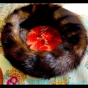 Women half hat faux fur
